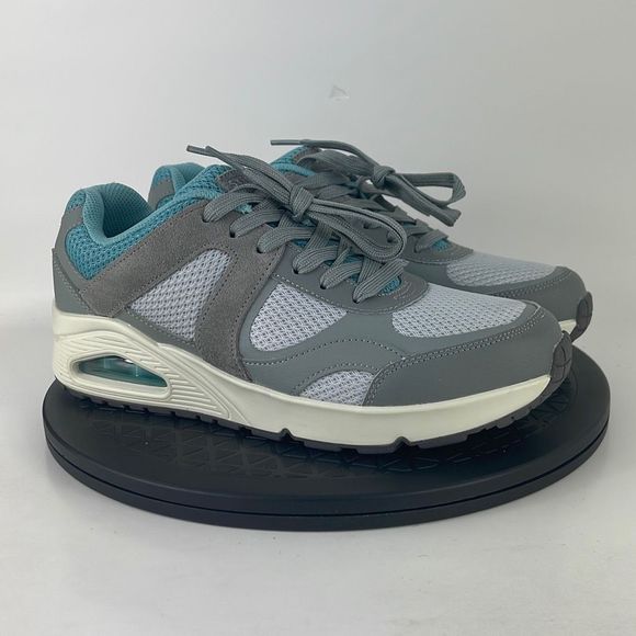 Skechers Uno Tripik Gray/Blue Athletic Running Shoes 52457 Men’s Size 7 - Picture 3 of 12